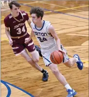  ?? FILE PHOTO ?? Triton’s Jacob Pitney drives against Jimtown.