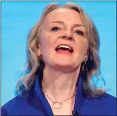  ?? ?? British prime minister Liz Truss in the necklace last week and, right, in 2019