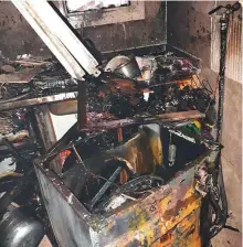  ?? Courtesy: Ajman Civil Defence ?? Police have called on residents to adhere to safety norms in homes and maintain electrical appliances to prevent fire hazards.