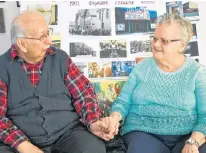  ?? DESIREE ANSTEY/JOURNAL PIONEER ?? Gerard and Florence Gallant hope to preserve their history boards in a local museum.