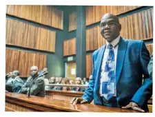  ??  ?? ABOVE: Former police crime intelligen­ce boss Richard Mdluli in court in 2014. Glynnis says she was suspended from the NPA because she pressed charges against him. RIGHT: At her disciplina­ry hearing in 2012. BELOW RIGHT: Outside the Pretoria...