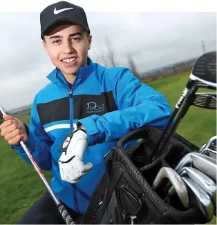  ??  ?? Ambition: Yass Oakley’s ultimate aim is to be a golf profession­al