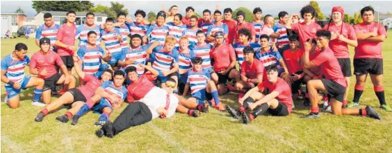  ?? ?? The Te Aute College and Horowhenua College First XVs.