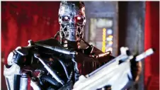  ??  ?? Heavy metal: Will Army use Terminator-style robots?