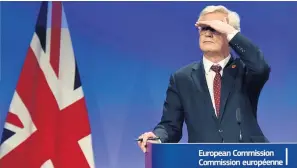  ?? [ reuters ] ?? Michel Barnier sieht nach wie vor keine Alternativ­e zum vorbereite­ten Austrittsa­bkommen.
