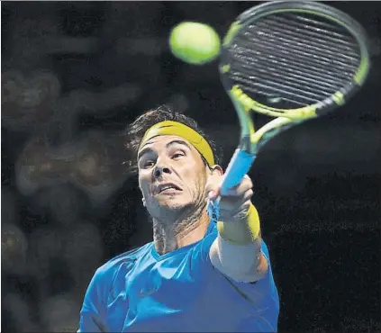  ?? FOTO: GETTY ?? Nadal aseguró que se siente bien cuando golpea la bola y que por ello espera competir a buen nivel en el Open de Australia