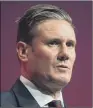  ??  ?? KEIR STARMER: Said Labour would now support remaining in a customs union with the EU.