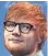  ??  ?? Ed Sheeran