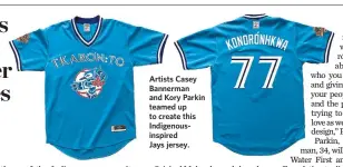 Toronto and Mohawk Artists Design Indigenous Blue Jays Jersey for