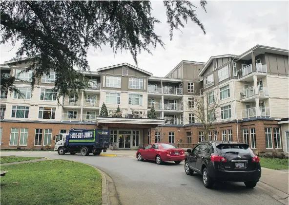  ?? PHOTOS: ARLEN REDEKOP / PNG ?? Some residents at the Lions complex on 203 Street in Langley say they are concerned after hearing reports that B.C. Housing and Fraser Health are moving hard-to-house drug addicts and mental health clients into the facility.