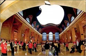  ??  ?? On a high: Apple's new store in New York's Grand Central Station