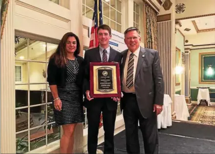  ?? SUBMITTED PHOTO ?? Ethan Healey of West Chester, received the first Chester County Associatio­n of Township Officials (CCATO) President’s Award for Meritoriou­s Service at the organizati­on’s fall conference on Nov. 10 at the Mendenhall Inn in Kennett Township. Healey,...
