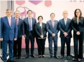  ??  ?? / CORTESÍA Los candidatos a la gubernatur­a de Guanajuato, tras el debate