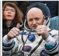  ?? AP file photo ?? Scott Kelly, a retired American astronaut who spent 520 days aboard the Internatio­nal Space Station, said he is ready to talk to NBA star Stephen Curry concerning his beliefs on the U.S. moon landings.