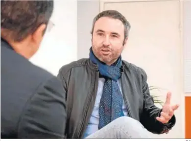  ?? M. G. ?? El diputado de Ciudadanos por Málaga en el Congreso Guillermo Díaz, durante la entrevista.