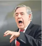  ?? Picture: Getty. ?? Former Prime Minister Gordon Brown said the NHS is only safe in the hands of Labour.