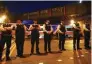  ?? - Reuters ?? VIGIL: Police officers attend to the scene after a vehicle collided with pedestrian­s near a mosque in the Finsbury Park neighbourh­ood of North London, UK on Monday.