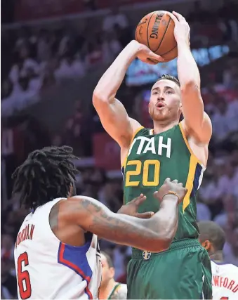  ?? JAYNE KAMIN-ONCEA, USA TODAY SPORTS ?? Gordon Hayward spent seven seasons with the Jazz, averaging 15.7 points and 4.2 rebounds.