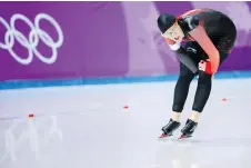  ?? LEAH HENNEL ?? Speedskate­r Ivanie Blondin of Ottawa finished fifth in the women’s 5,000 metres Friday in Gangneung, South Korea.