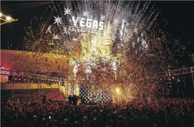  ?? PHOTOS: JOHN LOCHER/THE ASSOCIATED PRESS/FILES ?? The name of the Vegas Golden Knights was unveiled in November. By the end of next week, the team will have a working roster.