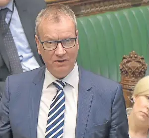  ?? Pictures: PA. ?? Mr Wishart speaking in the House of Commons.