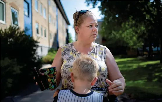  ?? Bild: Jari Välitalo ?? Madelene Ademi beskriver hur hon hade ont i kroppen av oro under tiden som hennes son var försvunnen från fritids.