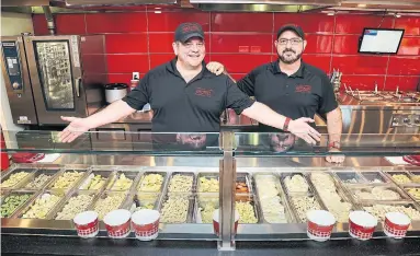  ?? ANDREW FRANCIS WALLACE/TORONTO STAR ?? Brothers Leon and Pat Tucciarone have launched Pastucci’s as a franchise prototype on the Queensway at Royal York Rd.