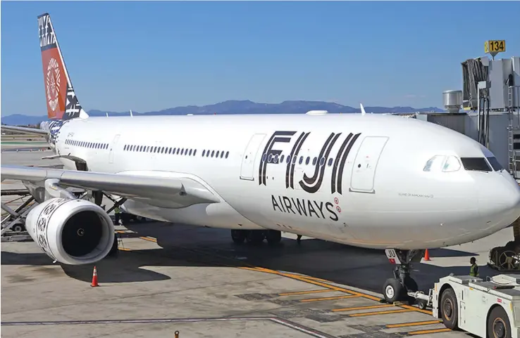  ??  ?? Fiji Airways Airbus A330... National Airline is a proud supporter of Rosie’s initiative.