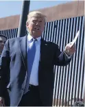  ??  ?? México “pagará el muro, 100%”, había asegurado Trump.