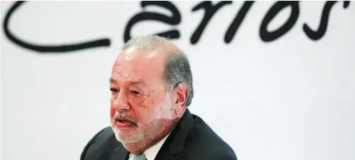  ?? REUTERS ?? El multimillo­nario mexicano Carlos Slim es el principal accionista de FCC