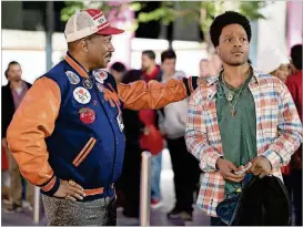  ?? COURTESY OF AMAZON STUDIOS ?? Eddie Murphy and Jermaine Fowler in “Coming 2 America.”