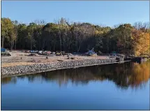  ?? SUBMITTED PHOTO ?? Work has begun at the new boat launch on the Barge Canal at Cove Road.