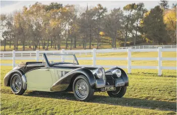  ?? — RM AUCTIONS FILES ?? This 1937 Bugatti Type 57S Cabriolet is one of a kind.