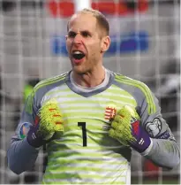  ??  ?? Accomplish­ed...Peter Gulacsi has been in great form this season
