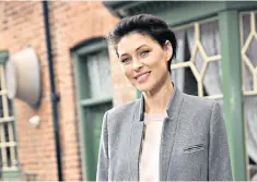  ??  ?? Panning for goodness: Big Brother presenter Emma Willis on Who Do You Think You Are?