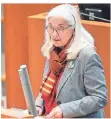  ?? FOTO: GAMBARINI/DPA ?? Ministerin Isabel Pfeiffer-Poensgen im Landtag.