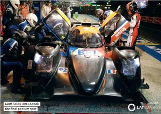  ?? GODET ?? Graff-so24 ORECA took the final podium spot