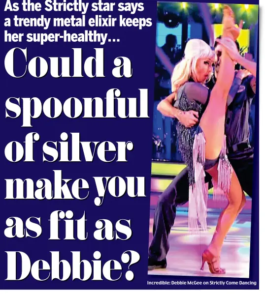  ??  ?? Incredible: Debbie McGee on Strictly Come Dancing