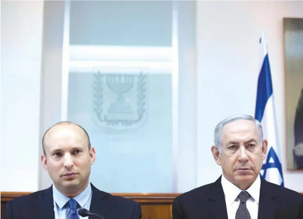  ?? (Abir Sultan/Reuters) ?? IS NAFTALI BENNETT ready to go all the way and bring an end to Benjamin Netanyahu’s reign over Israel?