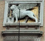  ?? ?? Il Leone Alato è il simbolo del gruppo Generali dal 1848