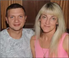  ??  ?? Edward and Jolita Markovskij, Blackrock at the Dundalk Ravens Basketball Club awards night in The Lisdoo.