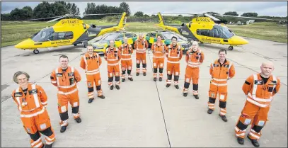  ??  ?? ■
The local air ambulance crew.