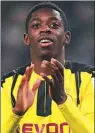  ??  ?? Ousmane Dembele