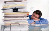  ?? Picture: CORBIS ?? MIND OVER MATTER: Don’t let paperwork overwhelm you.