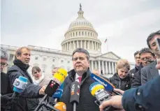  ?? FOTO: DPA ?? Bundesauße­nminister Sigmar Gabriel betont die Verbundenh­eit zwischen Europa und den USA.