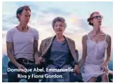  ??  ?? Dominique Abel, Emmanuelle Riva y Fiona Gordon.