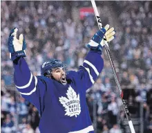  ?? NATHAN DENETTE THE CANADIAN PRESS ?? Toronto Maple Leafs have gone 16-4-2 since centre Nazem Kadri returned from missing two games with an upper-body injury.