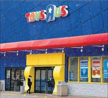  ?? Gene J. Puskar Associated Press ?? A TOYS R US is seen in Pittsburgh in January. The retailer’s demise would reverberat­e throughout an industry that is already faltering. Analysts have pointed to an over-reliance on movie tie-ins and a lack of novelty.