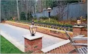  ?? CONTRIBUTE­D BY LANDSCAPE STUDIO ?? A custom bocci ball court and surroundin­g garden is kept properly hydrated with the Hydrawise Irrigation Controller.