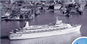  ??  ?? Above: The Canberra on her maiden voyage in Auckland ‒ July 1961 Inset: From bustling city scapes to tropical havens